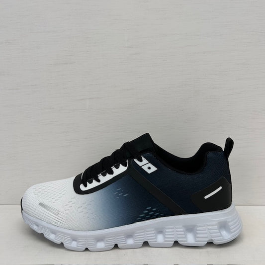 Sportieve sneakers met gave zool wit zwart