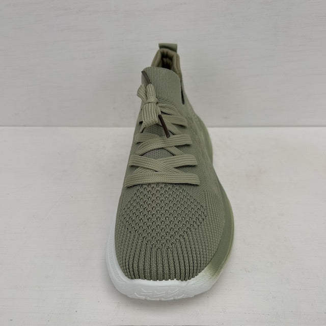 Casual sneakers met sportief design groen