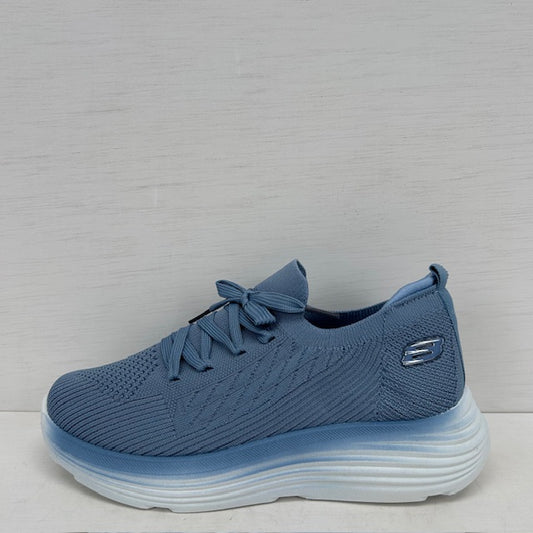 Casual sneakers met sportief design blauw