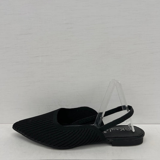 Leuke slingbacks met lage hak zwart