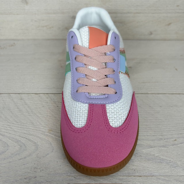 Leuke trendy retro sneaker multicolor