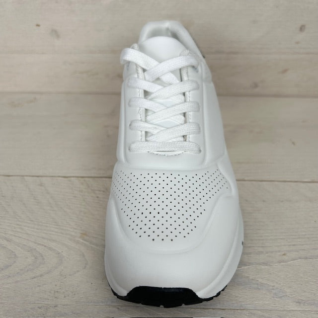 Basic air sneaker wit zwart