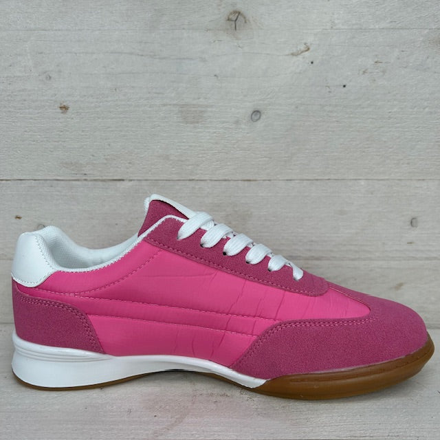 Sportieve retrosneaker roze