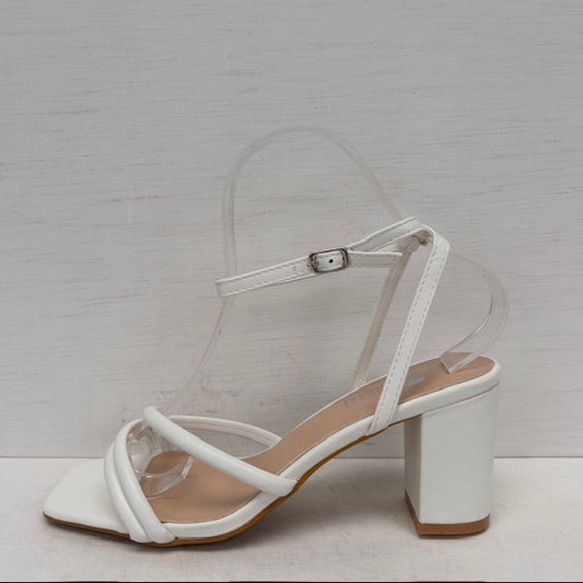 Leuke sandalen met blokhak wit