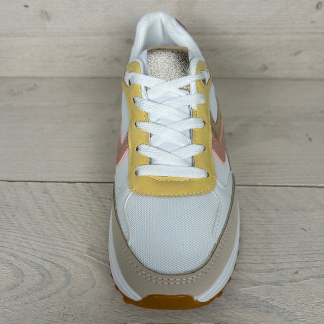 Sportieve sneaker met panter detail multicolor