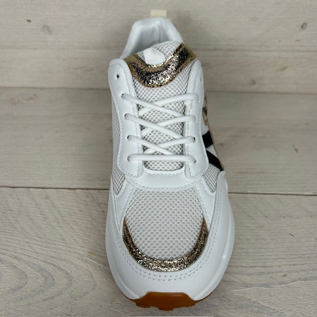 Stijlvolle sneaker met leuk design wit