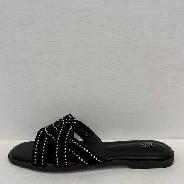 Geweldige slippers met leuk design zwart