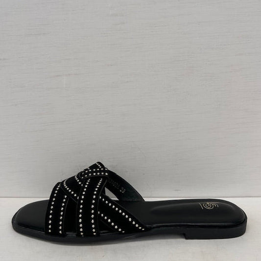 Geweldige slippers met leuk design zwart