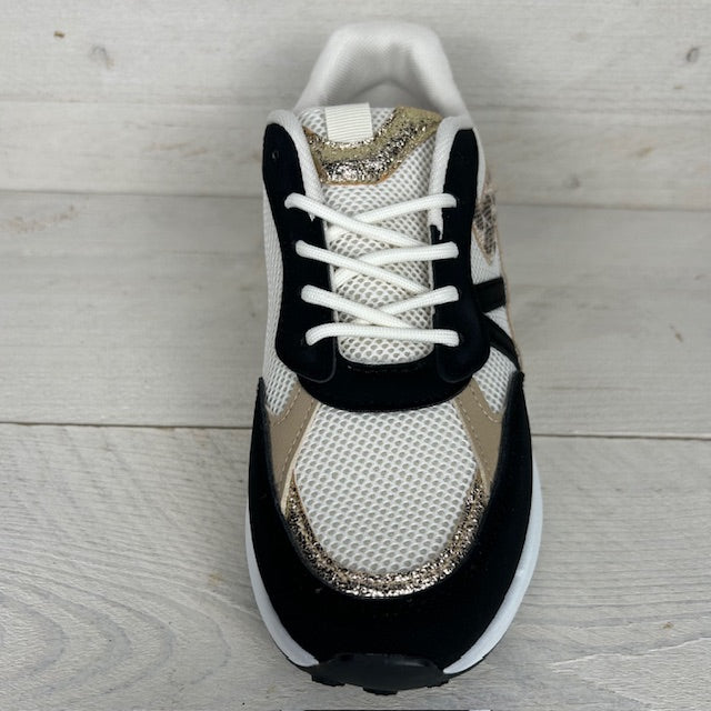 Stijlvolle sneaker met leuk design zwart