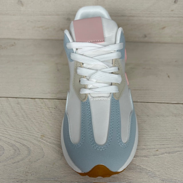 Sneaker met fraaie afwerking multicolor