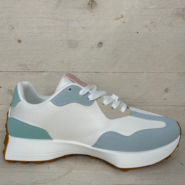 Sneaker met fraaie afwerking multicolor