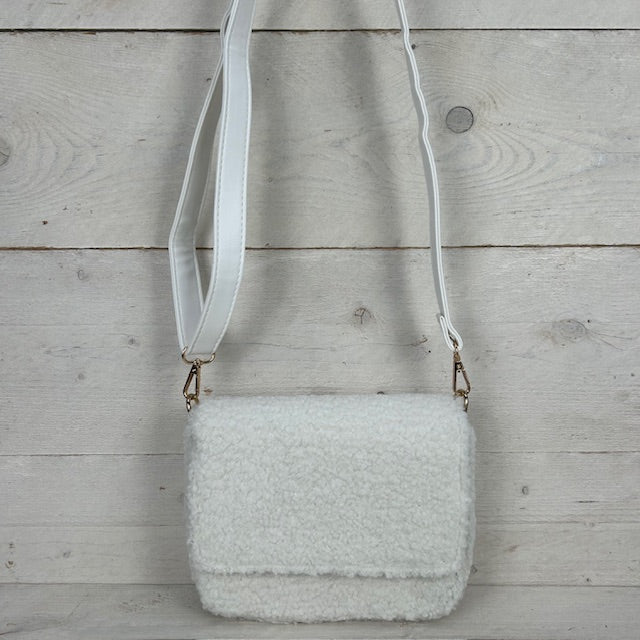 Teddy crossbodytasje beige