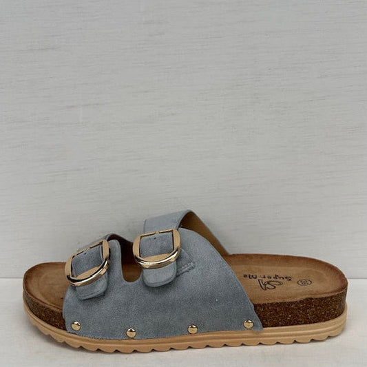 Geweldige sandalen met gespjes blauw