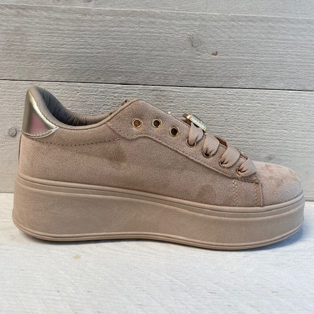 Suèdine sneaker khaki