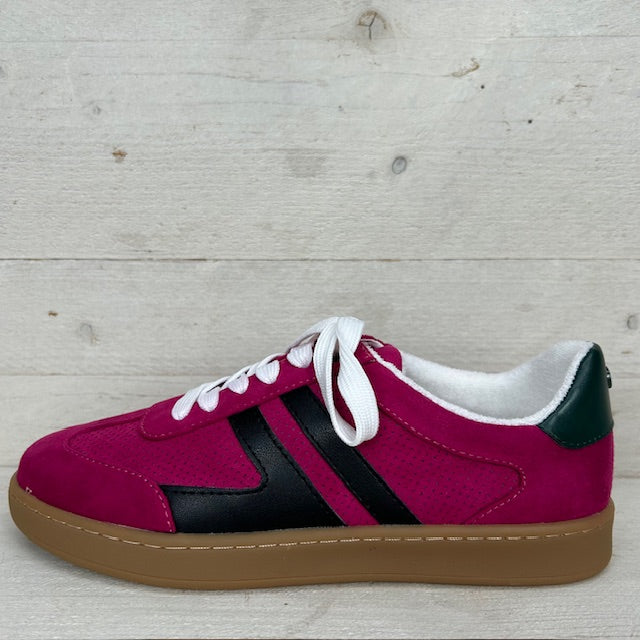 La Strada retro sneaker 2303445 dk fuchsia black