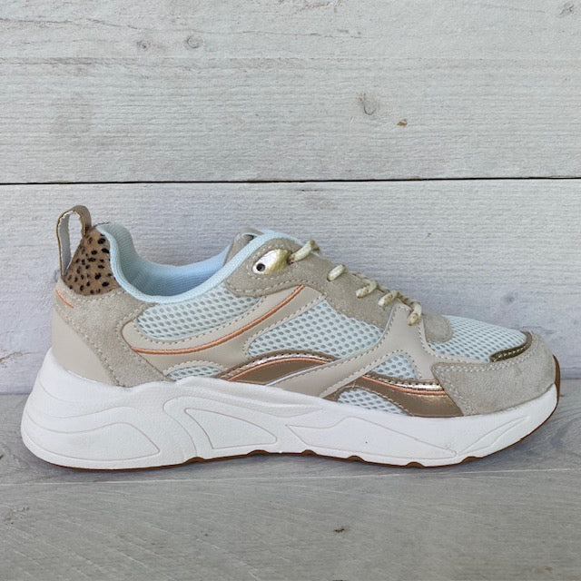 POSH by Poelman sneakers beige rosegold