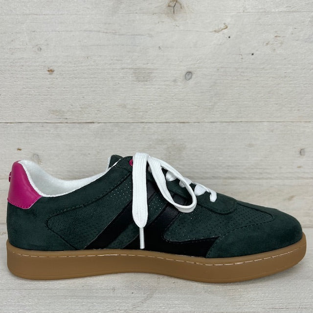 La Strada retro sneaker 2303445 dk green black