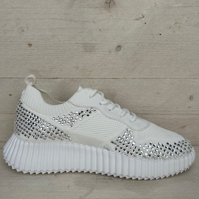 La Strada sneakers 2302352 white knitted stones