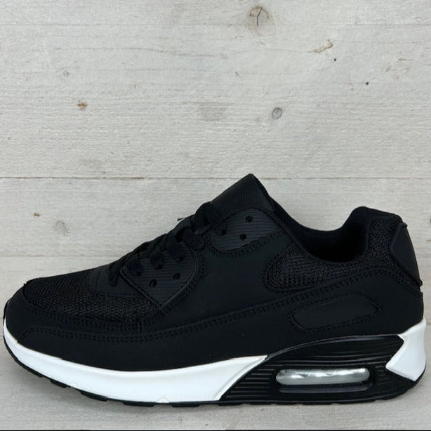 Air sneakers zwart wit (maat 40 t/m maat 45)