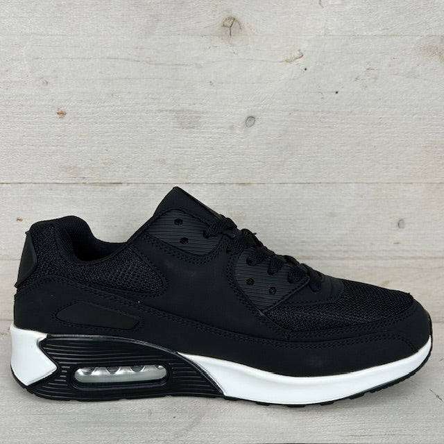 Air sneakers zwart wit (maat 40 t/m maat 45)