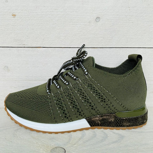 La Strada sneakers knitted 1832649 dk green knitted