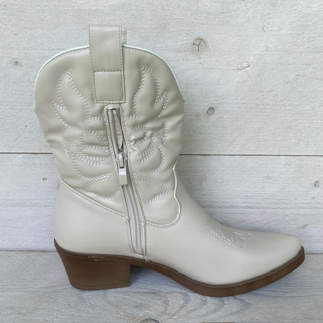 Leuke cowboylaars met print beige