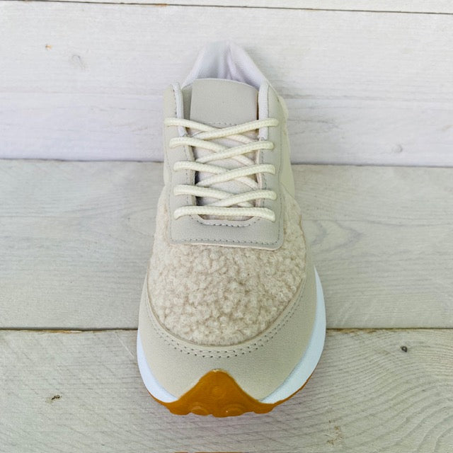 Teddysneakers beige