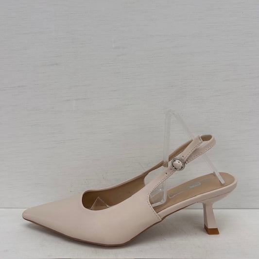 Trendy slingbacks met hakje beige