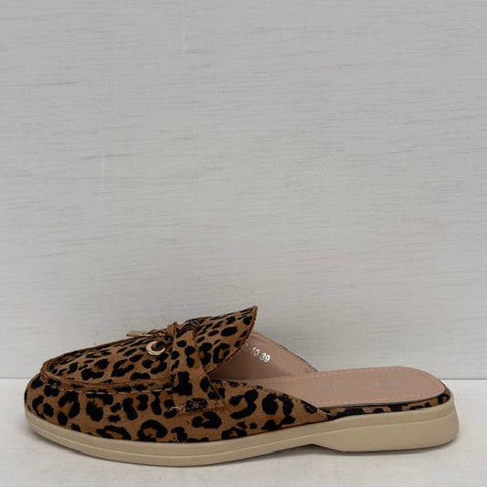 Geweldige instap slippers panter
