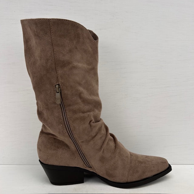 Geweldige cowboylaarzen met franjes khaki
