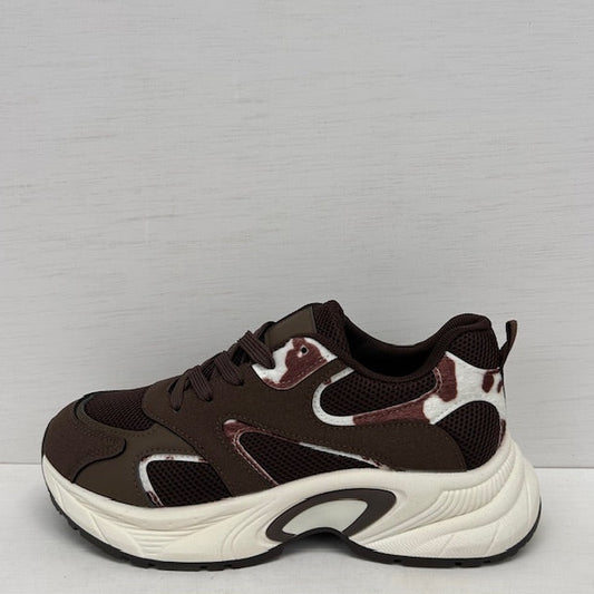 Leuke sneakers met casual look bruin