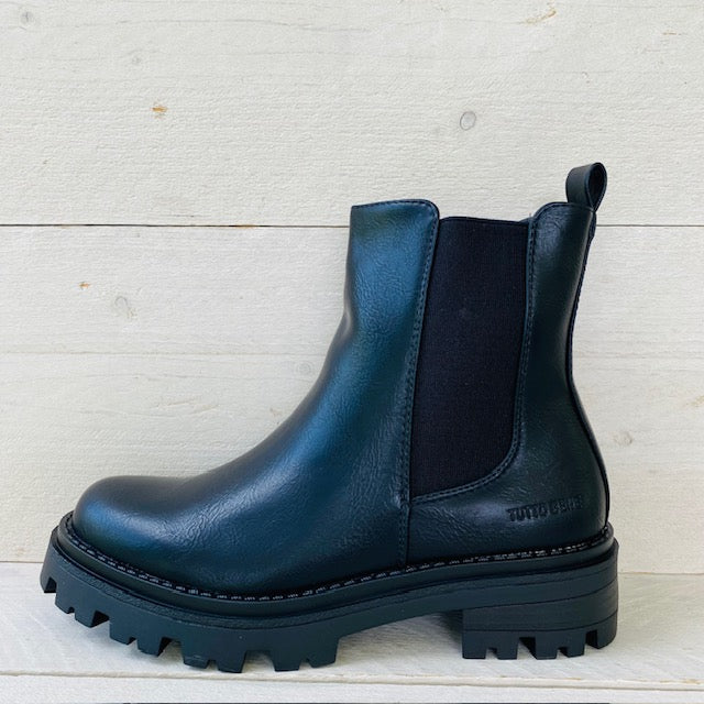 Stoere chelseaboots zwart