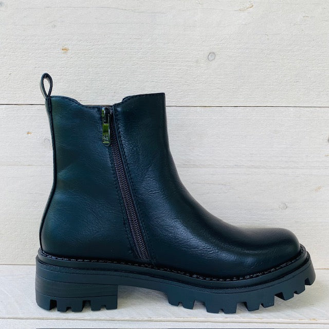 Stoere chelseaboots zwart