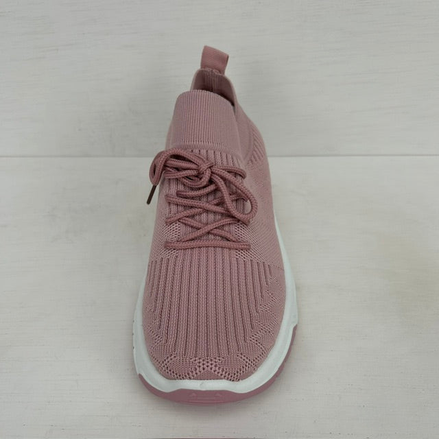 Geweldige instapsneakers met veters roze