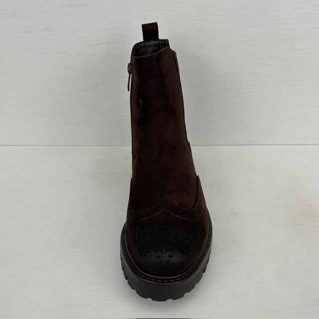 Geweldige boots met leuke afwerking bruin