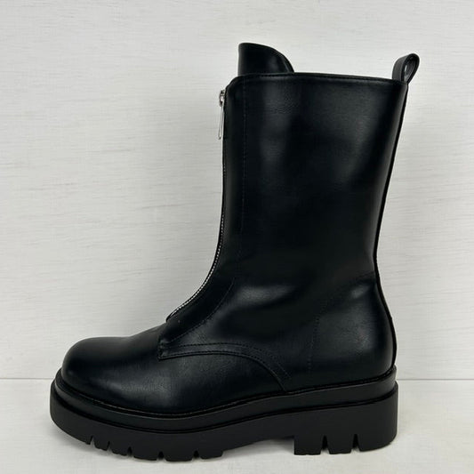 Geweldige boots met rits zwart