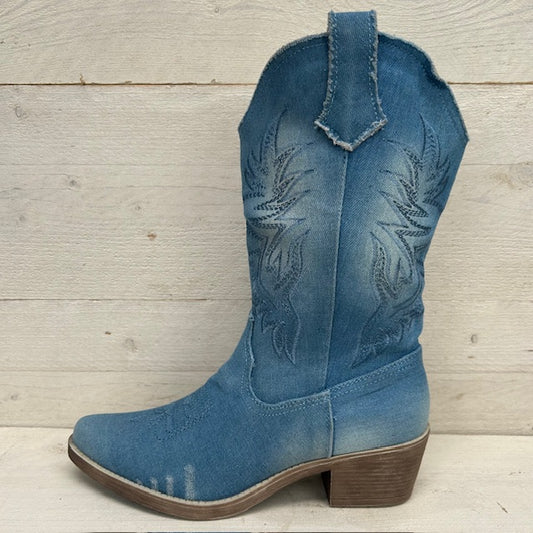 Gave cowboylaarzen light jeans