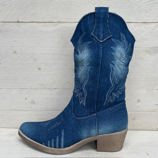 Gave cowboylaarzen dark jeans