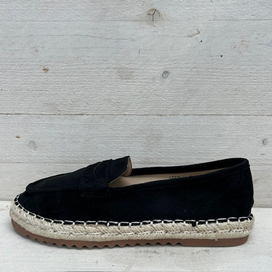 Espadrilles met gevlochten zool zwart