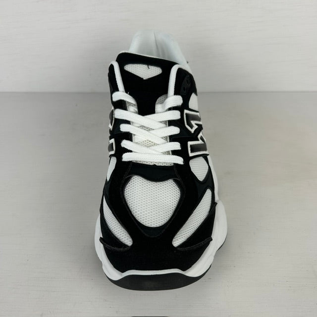 Trendy sneakers met sportieve look wit zwart (Verkrijgbaar van maat 40 t/m maat 45)