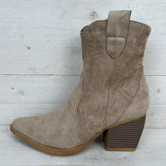 Cowboylaarsje khaki suède