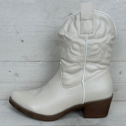 Leuke cowboylaars met print beige
