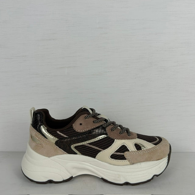 Posh by poelman kids sneakers brown with combination (Verkrijgbaar van maat 30 t/m maat 37)