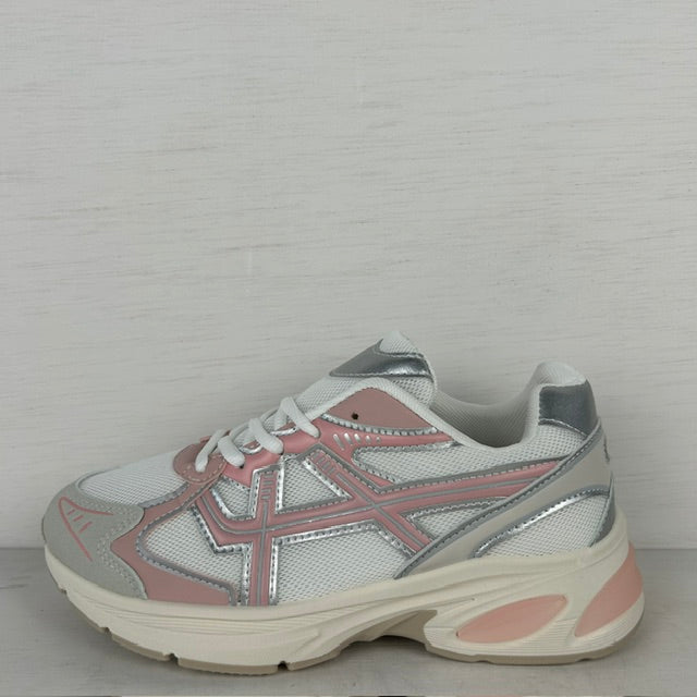 Trendy sneakers met sportief design roze
