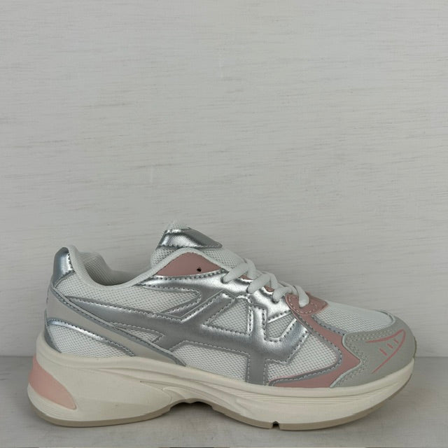 Trendy sneakers met sportief design roze