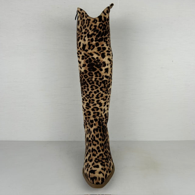 Hoge cowboylaarzen met trendy design panter