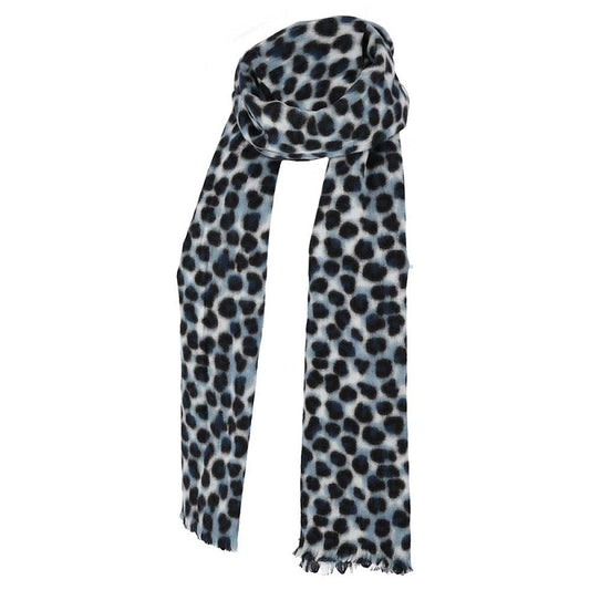 Dames sjaal leopard denim