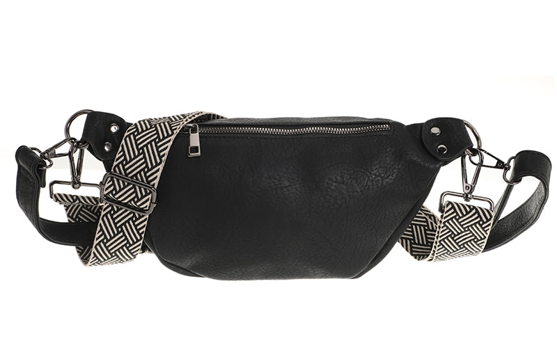 Black crossbodytasje Duke