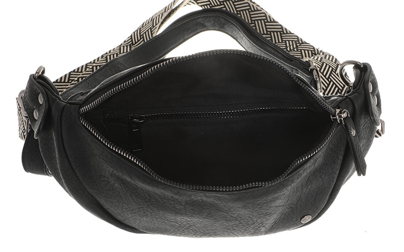 Black crossbodytasje Duke