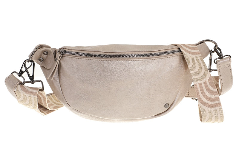 Champagne crossbodytasje Duke